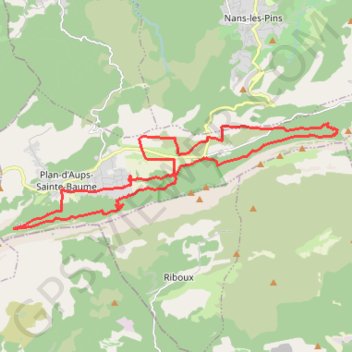 Itinéraire Hôtellerie de la Sainte-Baume, distance, dénivelé, altitude, carte, profil, trace GPS
