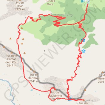 Itinéraire Maubermé, distance, dénivelé, altitude, carte, profil, trace GPS