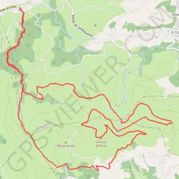 Itinéraire Ursuya depuis Urcuray - 14611 - UtagawaVTT.com, distance, dénivelé, altitude, carte, profil, trace GPS