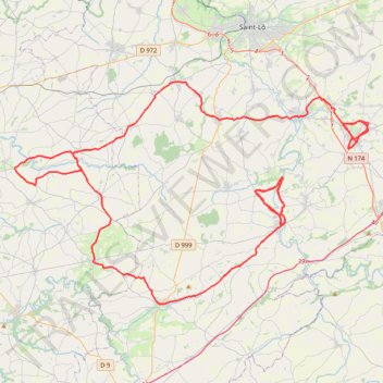 Itinéraire TM2026 ET1 TORIGNI / TESSY-22498644, distance, dénivelé, altitude, carte, profil, trace GPS