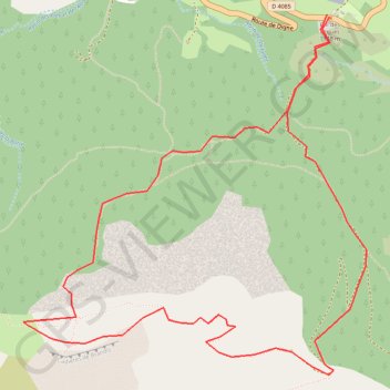 Itinéraire Cadieres de Brandis Depuis col des Leques, distance, dénivelé, altitude, carte, profil, trace GPS
