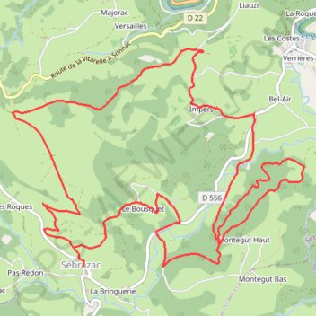 Itinéraire sss, distance, dénivelé, altitude, carte, profil, trace GPS