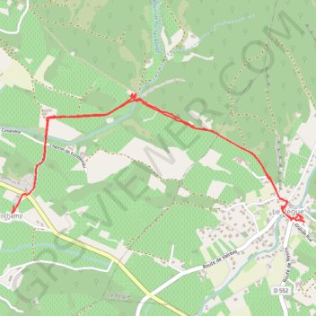 Itinéraire Montbrison sur lez - Le Pègue, distance, dénivelé, altitude, carte, profil, trace GPS