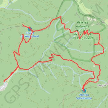 Itinéraire Forêt des volcans à Wegscheid, distance, dénivelé, altitude, carte, profil, trace GPS