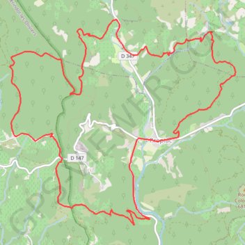 Itinéraire Le tour de Propiac (26), distance, dénivelé, altitude, carte, profil, trace GPS