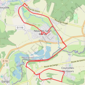Itinéraire Bézu-Saint-Eloi,VTT 18 KM Bezu Neaufles, Maureaumont,Courcelles,le Baron,Retour, distance, dénivelé, altitude, carte, profil, trace GPS