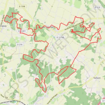 Itinéraire Les Nouillers - 8388 - UtagawaVTT.com, distance, dénivelé, altitude, carte, profil, trace GPS