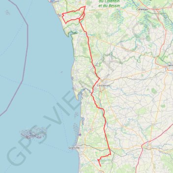Itinéraire TM2023 Etape 3 SARTILLY - LA HAYE-15747753, distance, dénivelé, altitude, carte, profil, trace GPS