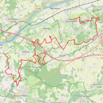 Itinéraire Raid Bibendum - Savonnières, distance, dénivelé, altitude, carte, profil, trace GPS