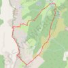 Itinéraire Petit Veymont et Grand Veymont par l'arete Nord-Est (Vercors), distance, dénivelé, altitude, carte, profil, trace GPS