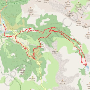 Itinéraire La Tour des Sagnes, distance, dénivelé, altitude, carte, profil, trace GPS