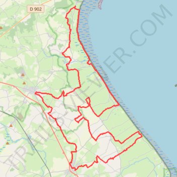 Itinéraire 1 - Gravel MB 26 (1), distance, dénivelé, altitude, carte, profil, trace GPS