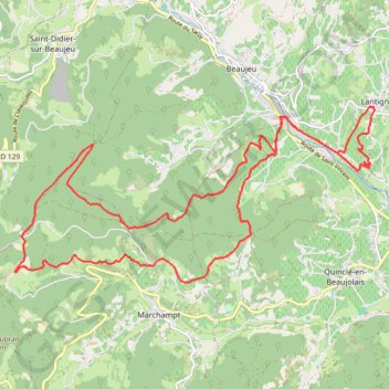 Itinéraire Rando des Primeurs, distance, dénivelé, altitude, carte, profil, trace GPS