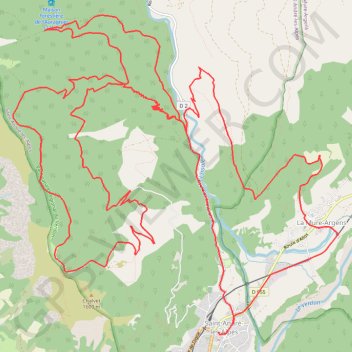 Itinéraire De Maurel au Chalvet, distance, dénivelé, altitude, carte, profil, trace GPS