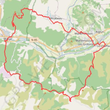 Itinéraire vtt espinouse puimichel pourachere aiglun, distance, dénivelé, altitude, carte, profil, trace GPS