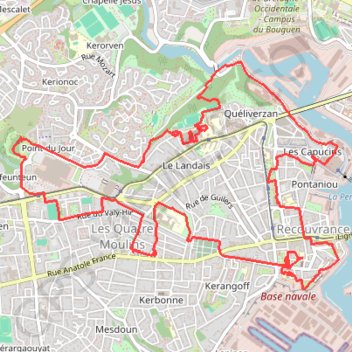 Itinéraire PARCOURS11, distance, dénivelé, altitude, carte, profil, trace GPS