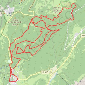 Itinéraire La grande Verte, distance, dénivelé, altitude, carte, profil, trace GPS