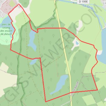 Itinéraire La promenade aux quatre étangs, distance, dénivelé, altitude, carte, profil, trace GPS