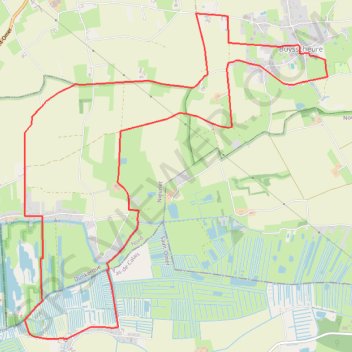 Itinéraire Circuit du Bocage aux Marais - Buysscheure, distance, dénivelé, altitude, carte, profil, trace GPS