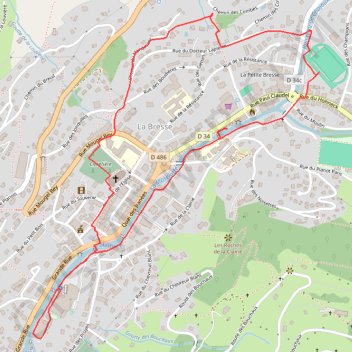 Itinéraire 2407_La-Bresse, distance, dénivelé, altitude, carte, profil, trace GPS