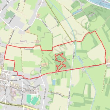 Itinéraire toerke zingem, distance, dénivelé, altitude, carte, profil, trace GPS