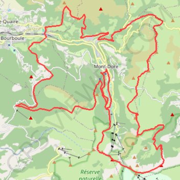 Itinéraire Balade dans le Sancy, distance, dénivelé, altitude, carte, profil, trace GPS