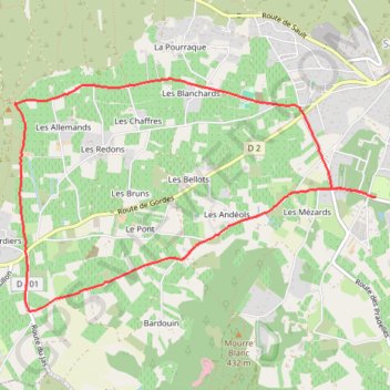 Itinéraire Entre Saint-Saturnin-lès-Apt et Roussillon, distance, dénivelé, altitude, carte, profil, trace GPS