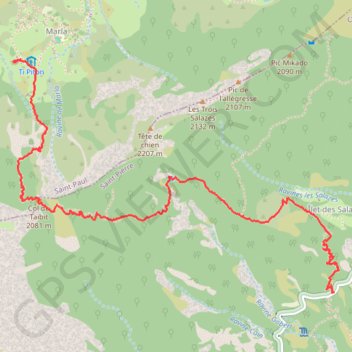 Itinéraire 🚶 Trace du Cirque de Cilaos, distance, dénivelé, altitude, carte, profil, trace GPS