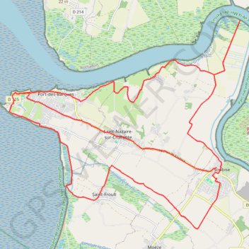 Itinéraire Parcours cyclable 13 : "De la Charente à l’Atlantique" - 28 km, distance, dénivelé, altitude, carte, profil, trace GPS