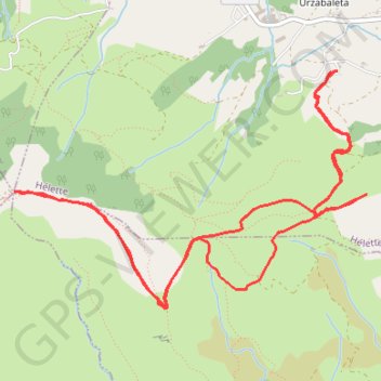 Itinéraire Soilandotxipi & Erregelu depuis St Vincent, distance, dénivelé, altitude, carte, profil, trace GPS