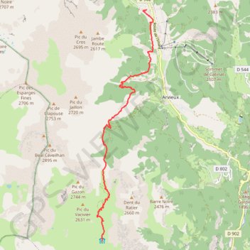 Itinéraire Brunissard - Furfande (Tour du Queyras), distance, dénivelé, altitude, carte, profil, trace GPS