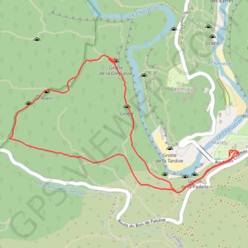 Itinéraire Casteljau, distance, dénivelé, altitude, carte, profil, trace GPS