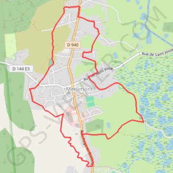 Itinéraire Le sentier de la forêt - Merlimont, distance, dénivelé, altitude, carte, profil, trace GPS