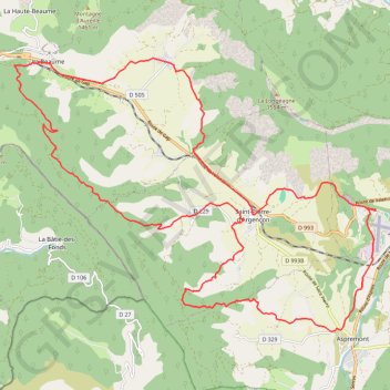Itinéraire Blaireau, distance, dénivelé, altitude, carte, profil, trace GPS