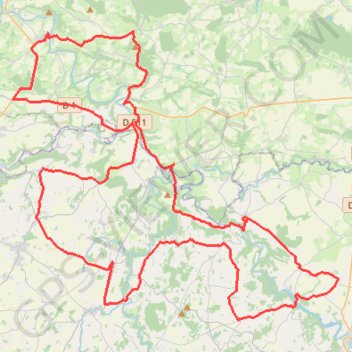 Itinéraire Circuit en Suisse Normande via Clécy - Rabodange, distance, dénivelé, altitude, carte, profil, trace GPS