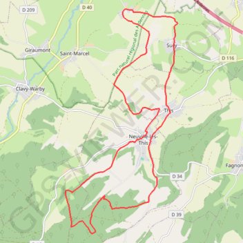 Itinéraire Vers la forêt de Froidmont par This, distance, dénivelé, altitude, carte, profil, trace GPS