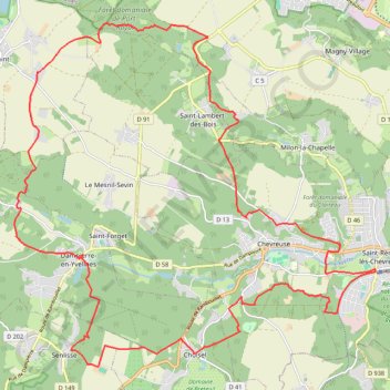 Itinéraire 14. Port Royal, distance, dénivelé, altitude, carte, profil, trace GPS