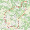 Itinéraire Bourdeilles 44 kms, distance, dénivelé, altitude, carte, profil, trace GPS