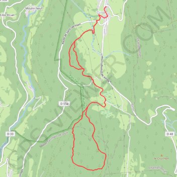 Itinéraire Tour de Chevillard, distance, dénivelé, altitude, carte, profil, trace GPS