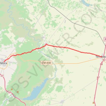 Itinéraire SE15-Tembleque-Mora, distance, dénivelé, altitude, carte, profil, trace GPS
