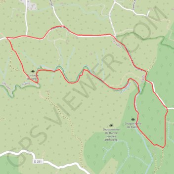 Itinéraire Le Granzon - Fontaine du Vedel, distance, dénivelé, altitude, carte, profil, trace GPS