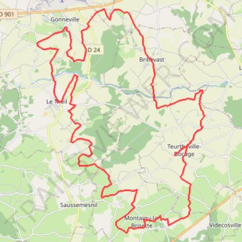 Itinéraire Randonnée VTT Téléthon 45 km, distance, dénivelé, altitude, carte, profil, trace GPS