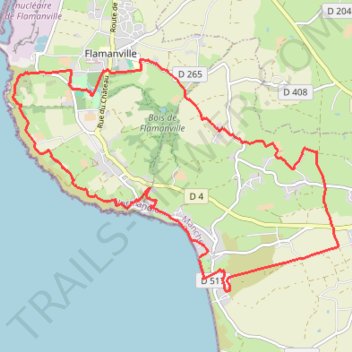 Itinéraire 4 - Trail 15km 05_2026, distance, dénivelé, altitude, carte, profil, trace GPS