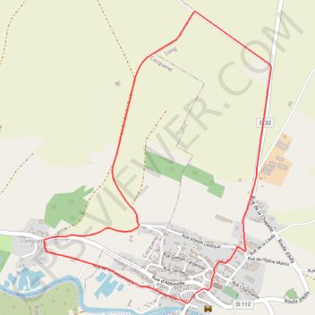 Itinéraire Promenade à Long, distance, dénivelé, altitude, carte, profil, trace GPS