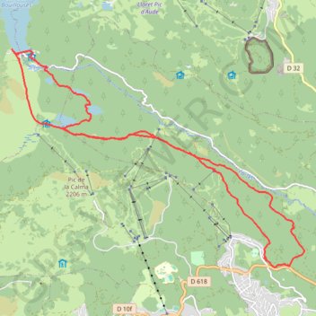 Itinéraire Montée sur le lac de bouillouses, distance, dénivelé, altitude, carte, profil, trace GPS