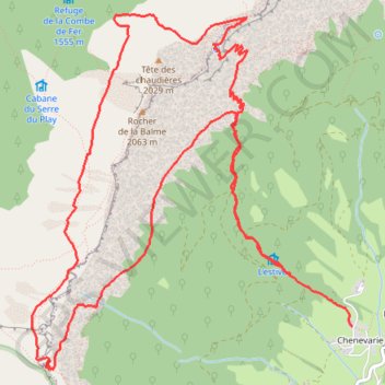Itinéraire Tour des Rochers de la Balme par le pas Ernadant (Vercors), distance, dénivelé, altitude, carte, profil, trace GPS
