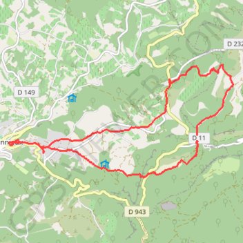 Itinéraire Saint Symphorien - Le Pas de la Truie, distance, dénivelé, altitude, carte, profil, trace GPS