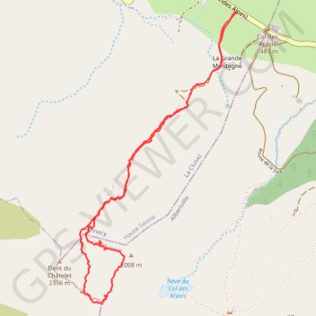 Itinéraire Pointes de la Blonnière par l'Arête à Marion, distance, dénivelé, altitude, carte, profil, trace GPS