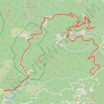 Itinéraire Du col de Belle-Barbe au Pic de l'Ours, distance, dénivelé, altitude, carte, profil, trace GPS