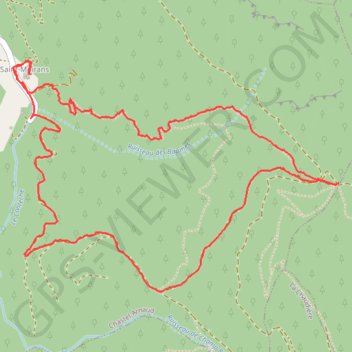 Itinéraire Chastel Arnaud - Saint Moirans, distance, dénivelé, altitude, carte, profil, trace GPS